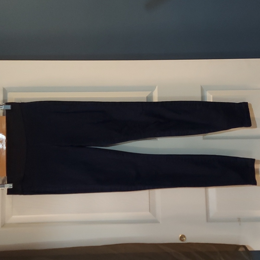 AGOLDE pull-on stretch dark blue denim pants 28‎